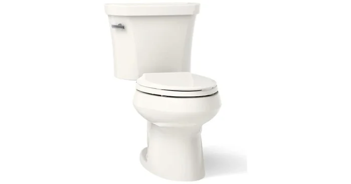 Kohler 1.28 GPF Two-Piece Elongated Toilet with 14″ Rough In and Insuliner from the Wellworth Collection