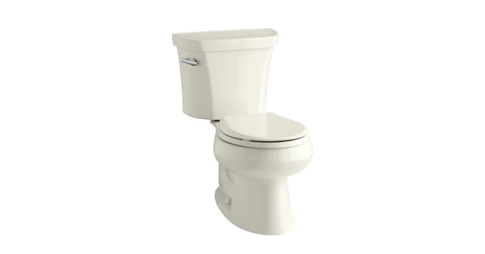 Kohler 1.28 GPF Two-Piece Round Toilet with 12″ Rough In and Insuliner from the Wellworth Collection