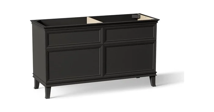 Kohler Artifacts 60″ Double Free Standing Vanity Cabinet Only – Less Vanity Top