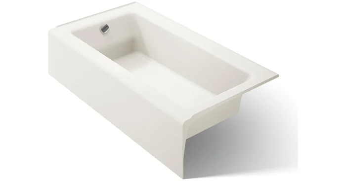 Kohler Bellwether Collection 60″ Three Wall Alcove Bath Tub with Integral Apron and Left Hand Drain