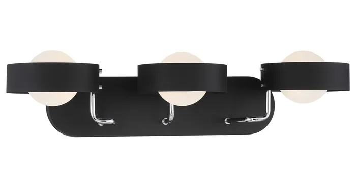 Kovacs Lift Off 3 Light 25-1/2″ Wide Bathroom Vanity Light with Etched Glass Shades