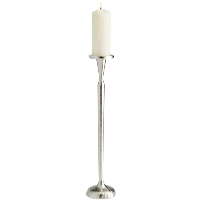 Large Reveri Candleholder – Silver-Grey-Smoke