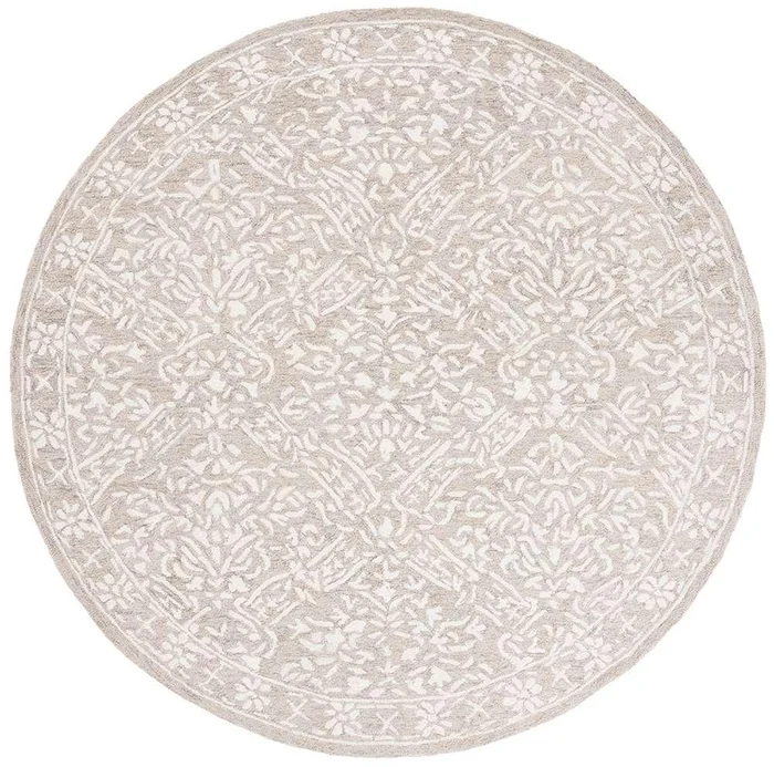 Lauren Ralph Lauren – Olivier Rug – 7 X 7 Round – Silver / Ivory