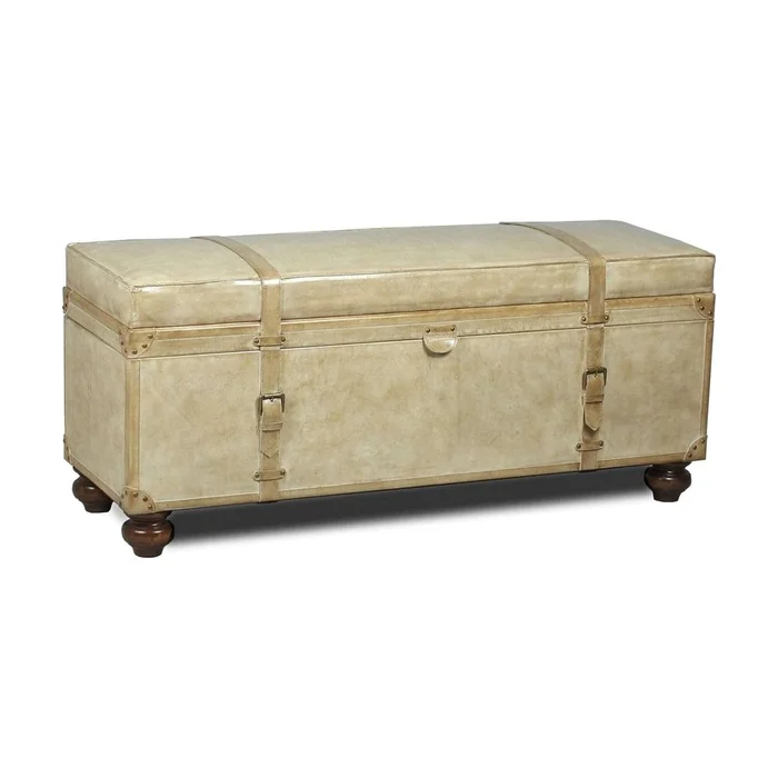 Leather Trunk/Bench, Pearl Leather
