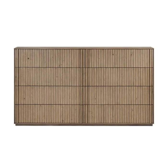 Leo 8 Drawer Dresser – Rustic Grey