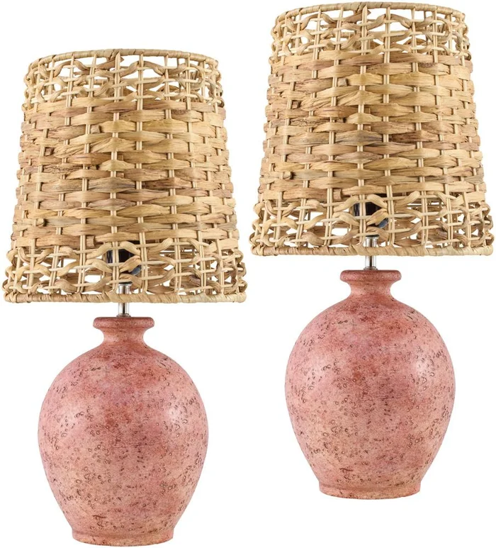 Livabliss – Sarina Accent Table Lamp – Blush – SAR002-SET