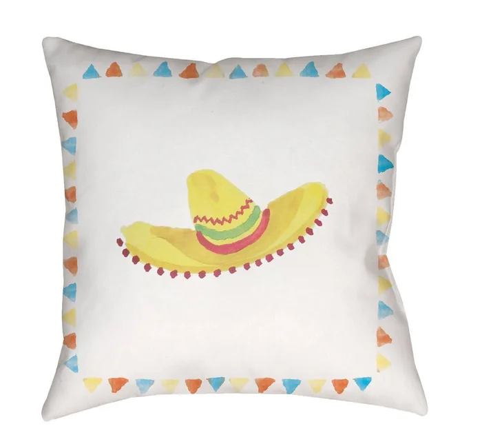 Livabliss – Sombrero 20inLx20inW Accent Pillow – WMAYO027-2020