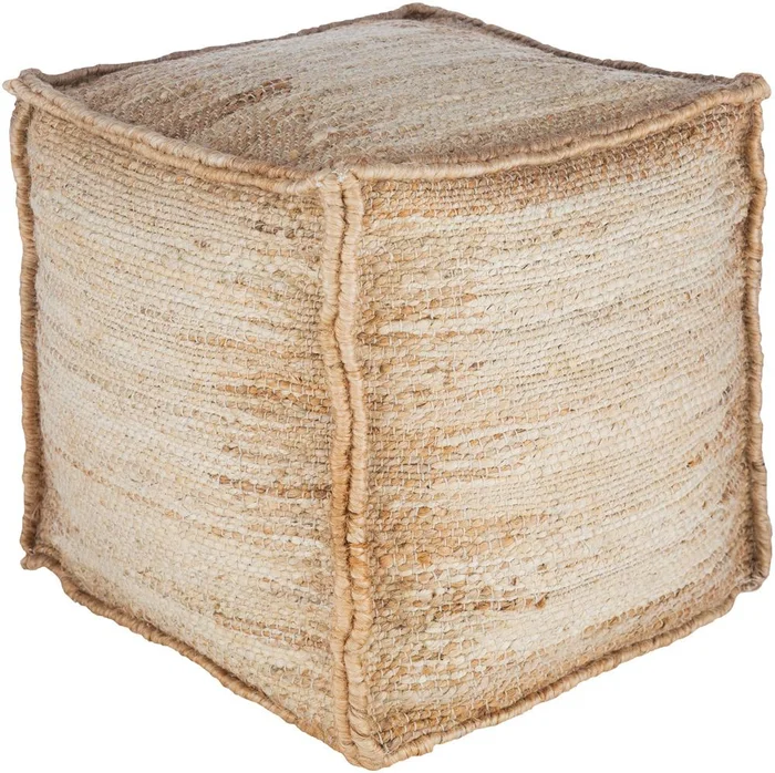 Livabliss – Sonali Pouf – Ivory – SNPF001-161616