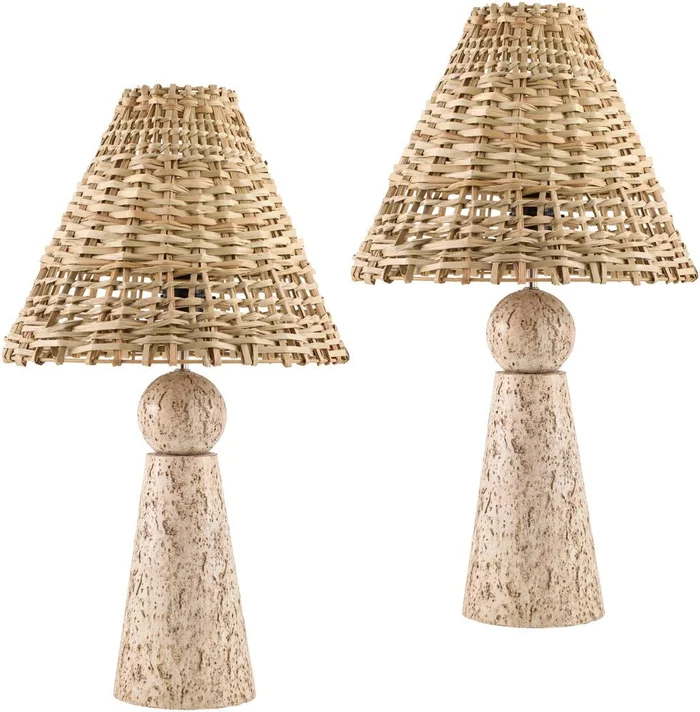 Livabliss – Teslin Accent Table Lamp – Light Gray – TSL001-SET