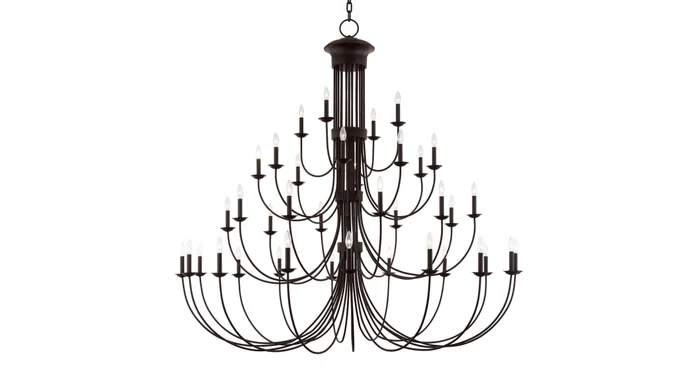 Livex Lighting Estate 38 Light 72″ Wide Candle Style Chandelier