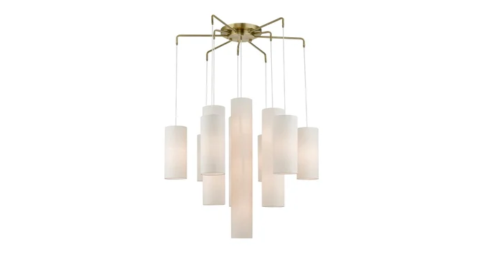 Livex Lighting Strathmore 15 Light 45″ Wide Commercial Waterfall Chandelier