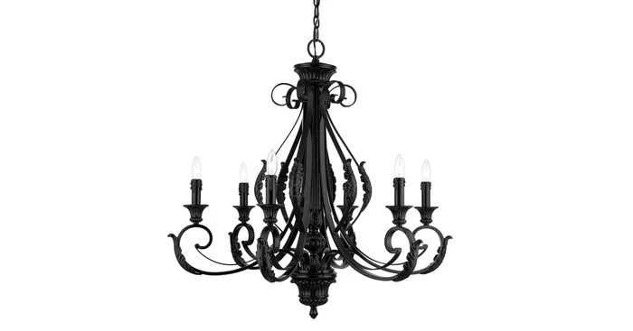 Livex Lighting Valencia 6 Light 35″ Wide Taper Candle Style Chandelier