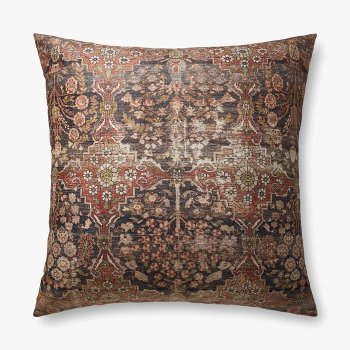 Loloi Floor Pillows FP0013 Red / Multi