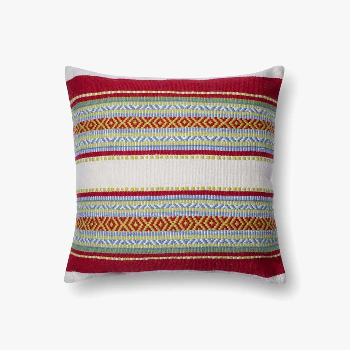 Loloi Pillows P0213 Red / Multi