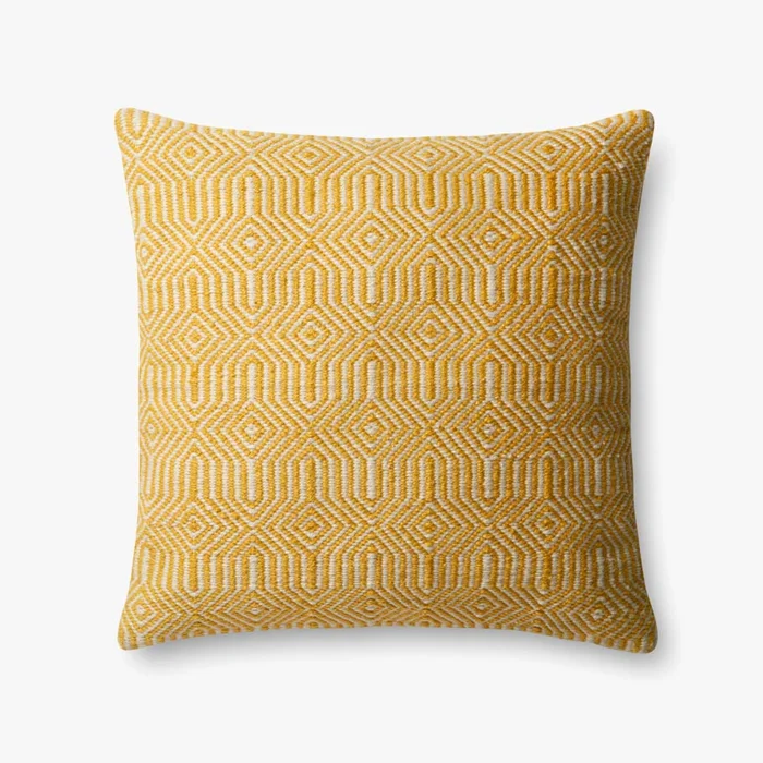 Loloi Pillows P0339 Yellow / Ivory