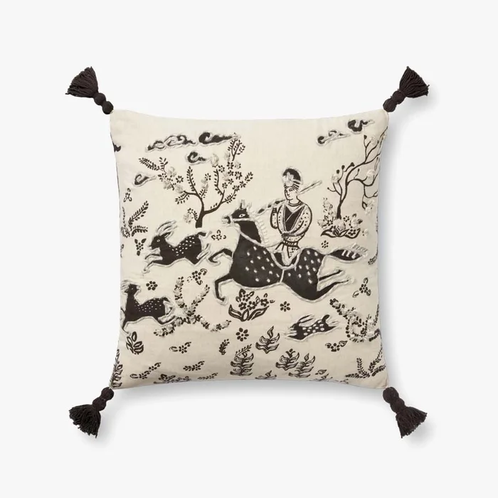 Loloi Pillows PLL0025 Ivory / Black
