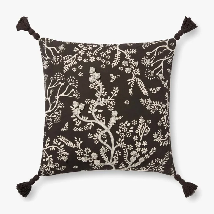 Loloi Pillows PLL0026 Black / Ivory