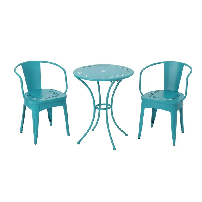 Lourdes – 3 Piece Metal Set – Teal