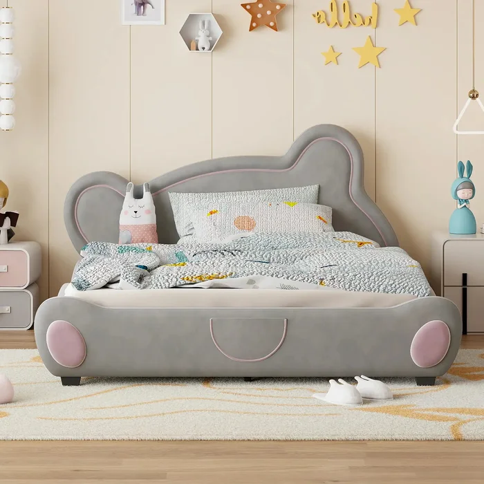Lumi Queen Platform Teddy Bear Bed