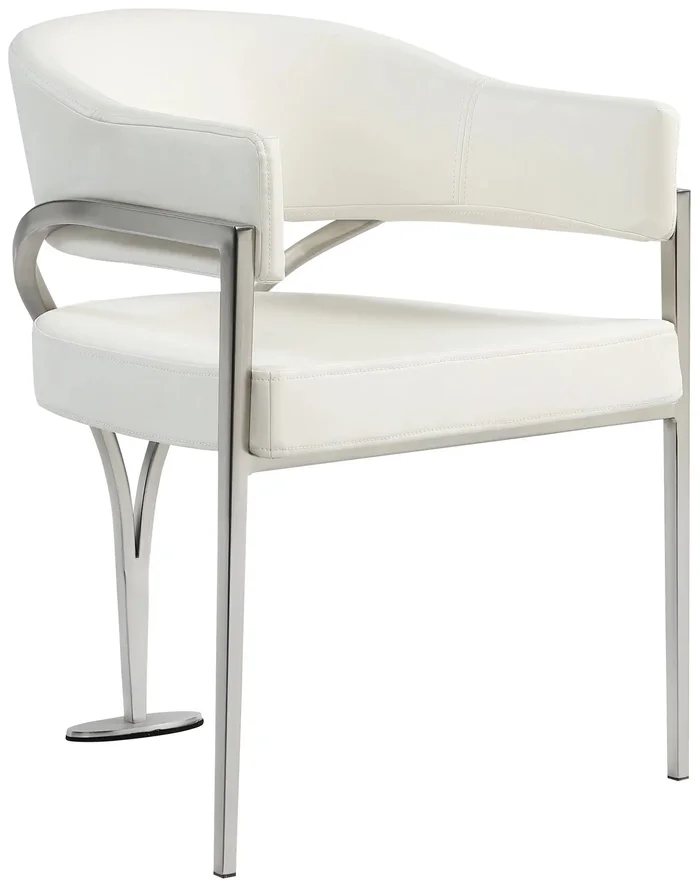 Madelyn – Dining Chair (Set of 2) – Cream – Faux Leather