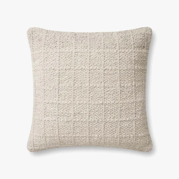 Magnolia Home by Joanna Gaines x Loloi Pillows PMH0018 Ivory