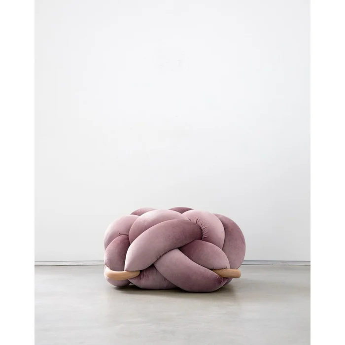 Mauve Knot Ottoman