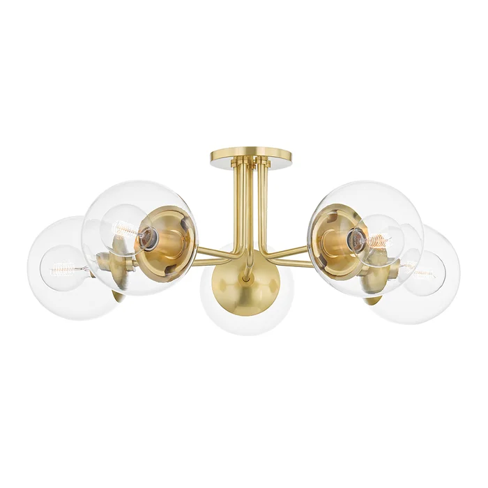 Meadow 5 Light Semi Flush