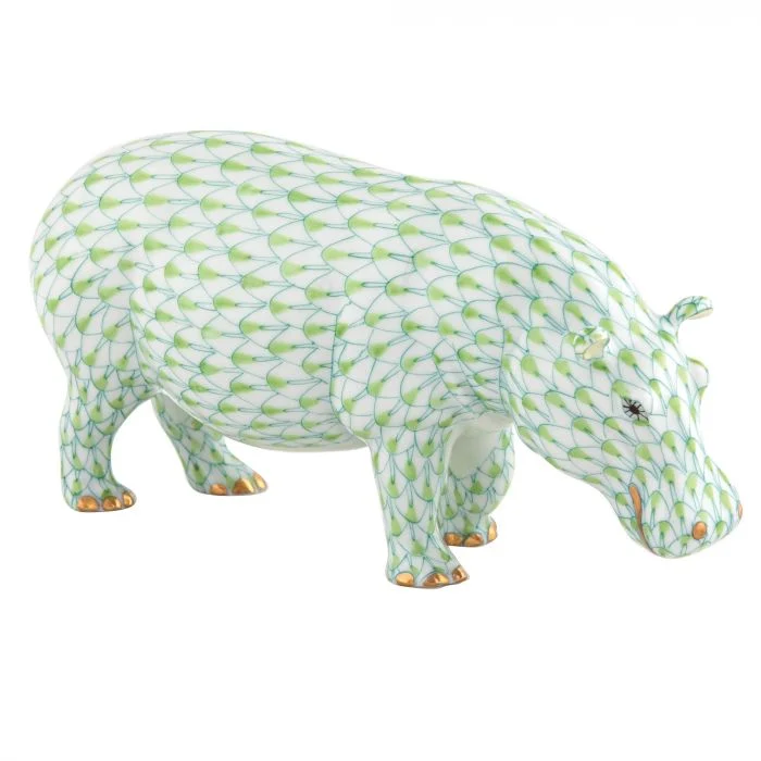 Medium Hippopotamus Key Lime 5.25 in L X 1.75 in W X 2.5 in H