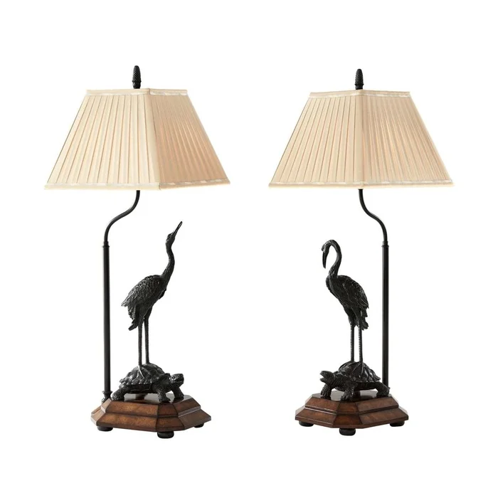 Meiji Cranes Table Lamp