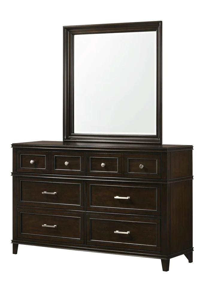 Merlot – Square Mirror – Mahogany