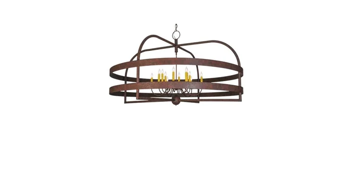 Meyda Tiffany Aldari 12 Light 61″ Wide Taper Candle Ring Chandelier