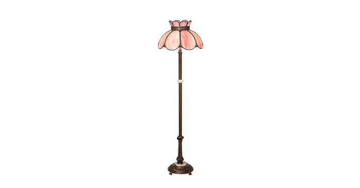 Meyda Tiffany Anabelle 3 Light 62″ Tall Buffet Floor Lamp