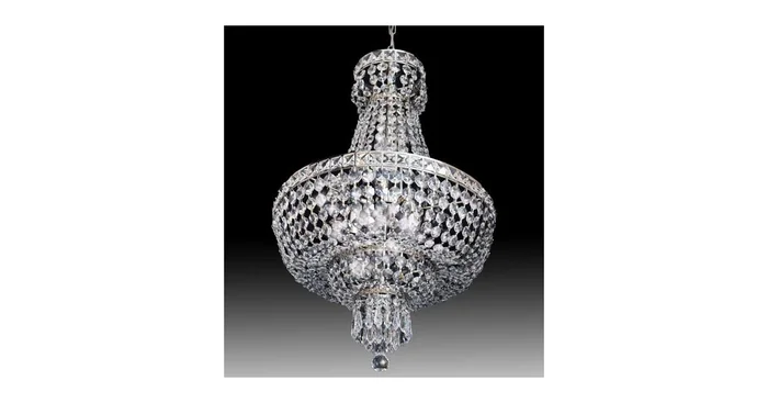 Meyda Tiffany Beethoven 4 Light 24″ Wide Crystal Empire Chandelier