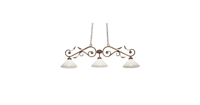 Meyda Tiffany Bordeaux 3 Light 48″ Wide Linear Pendant