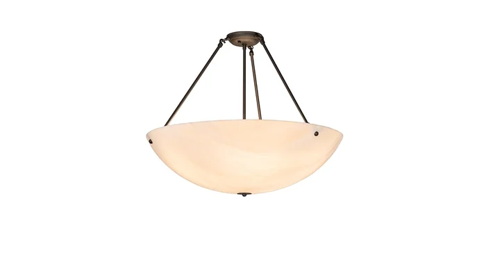 Meyda Tiffany Cypola 5 Light 27″ Wide Semi-Flush Bowl Ceiling Fixture