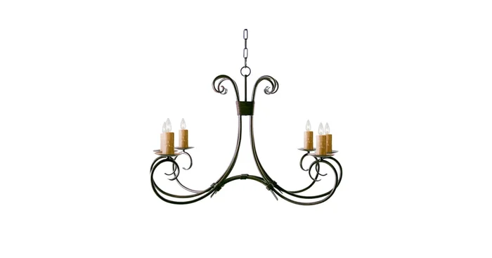 Meyda Tiffany Elon 6 Light 19″ Wide Taper Candle Style Chandelier