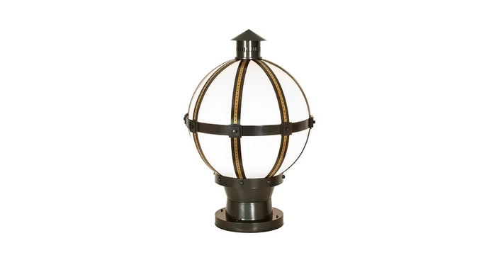 Meyda Tiffany Orbital 33″ Tall Pier Mount Post Light