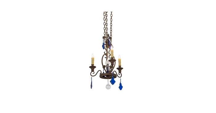 Meyda Tiffany Peak 3 Light 18″ Wide Taper Candle Multi Light Pendant
