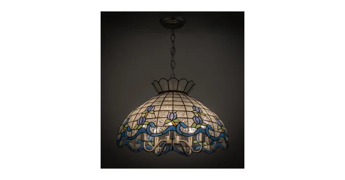 Meyda Tiffany Roseborder 5 Light 20″ Wide Pendant