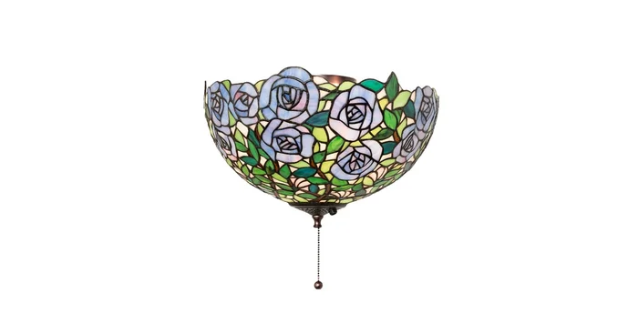 Meyda Tiffany Rosebush 16″ Wide Single Ceiling Fan Light Kit