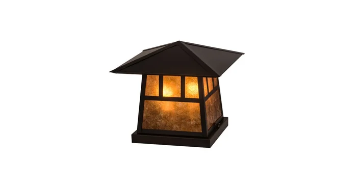 Meyda Tiffany Stillwater 2 Light 11″ Tall Pier Mount Post Light