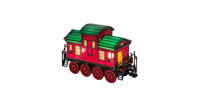 Meyda Tiffany Train Caboose 2 Light 9″ Tall Novelty Specialty Lamp