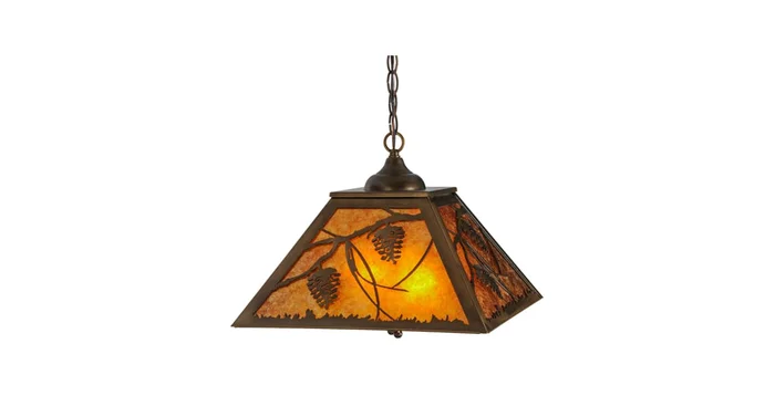 Meyda Tiffany Whispering Pines 2 Light 23″ Wide Pendant