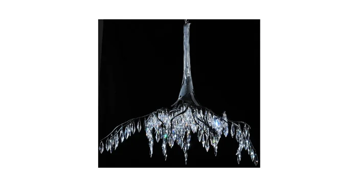 Meyda Tiffany Winter at Stillwater 32″ Wide Crystal Waterfall Chandelier