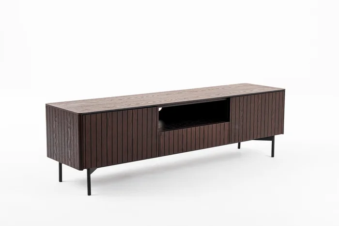 Modrest Calhoun – Modern Smoked Ash TV Stand