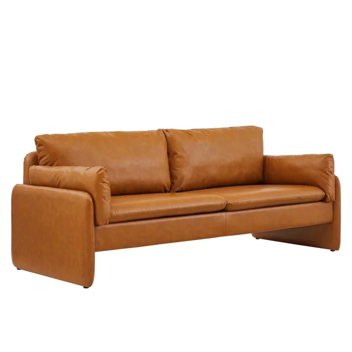 Modway Indicate Vegan Leather Sofa – EEI-5151 – Tan