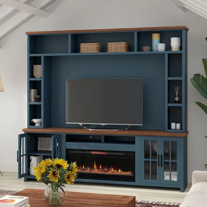 Nantucket Super Fireplace Entertainment Center