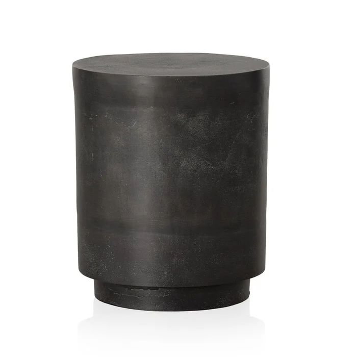 Nerine Outdoor End Table-Aged Grey