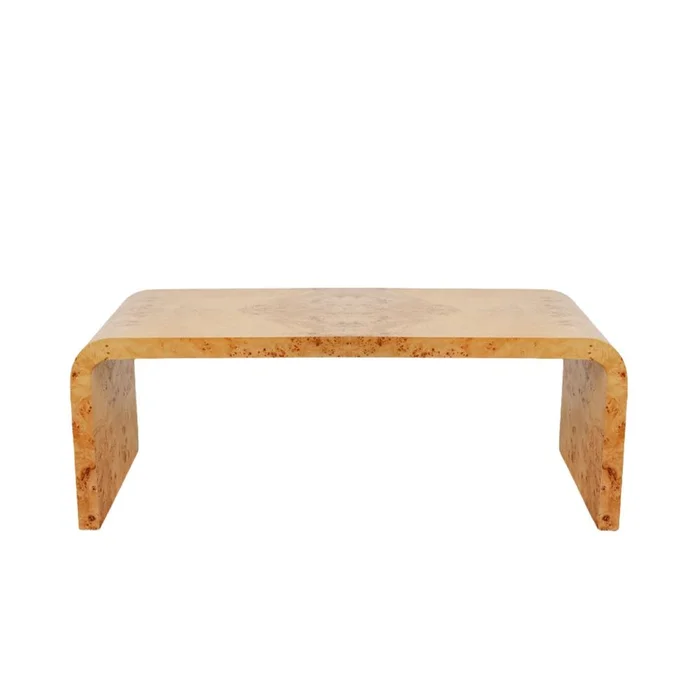 Nerthus Burl Waterfall Coffee Table 48″