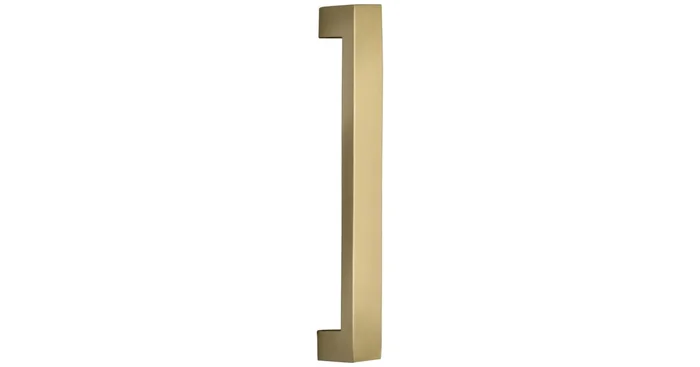 Omnia Ultima II Series 4″ Center to Center Solid Brass Square Block Cabinet Handle / Drawer Pull